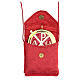 Astuccio portaviatico jacquard rosso teca decorata s1