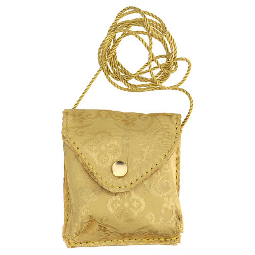 Pyx with golden yellow bag and decoration 4