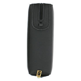 Borsello per Battesimo vera pelle jacquard oro s11