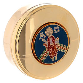 Borsello per celebrazione impermeabile nero moiré blu s4