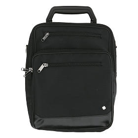 Borsello per celebrazione impermeabile nero moiré blu s11