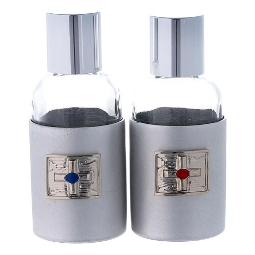 Shoulder bag for mass kit waterproof black fabric and blue moiré 6