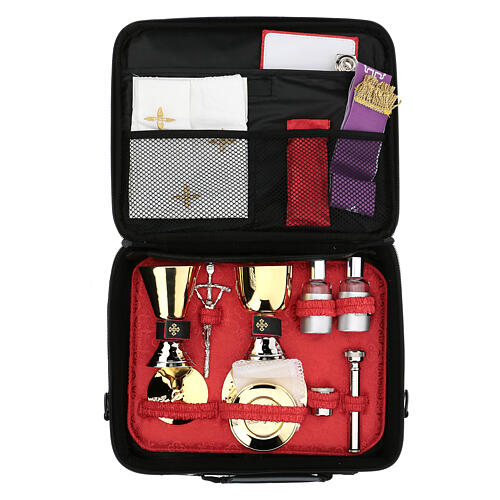 Computer bag with mini mass kit red Jacquard 1