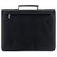 Briefcase with mass kit in black artificial leather and red lining s13