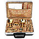 ABS travel mass briefcase with brocade lining and complete kit s1