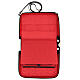 Mass kit with leather case, red jacquard fabric s9