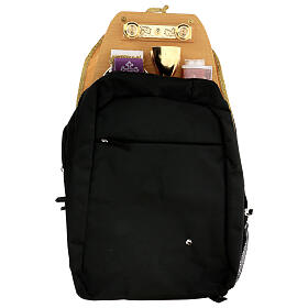 Celebration backpack with interior in yellow satin