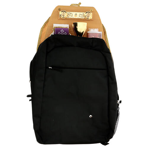 Celebration backpack with interior in yellow satin 1