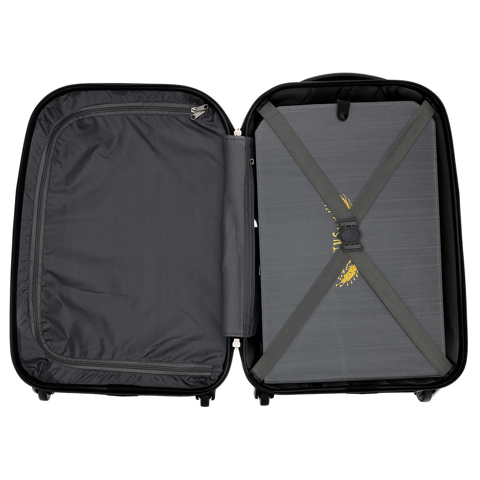 Mass kit suitcase, lined with grey jacquard fabric online sales on
