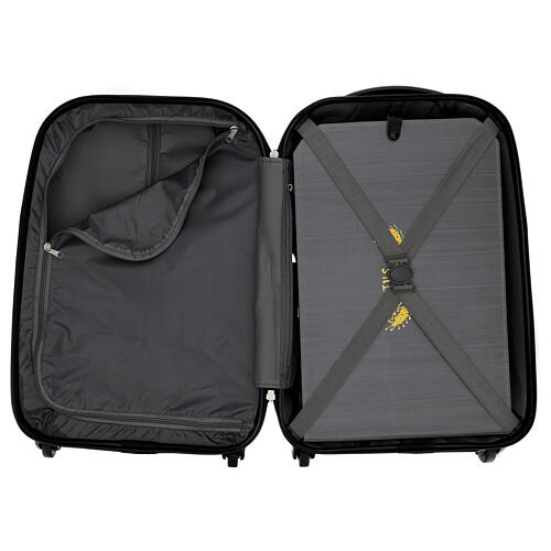 Mass kit suitcase, lined with grey jacquard fabric 14