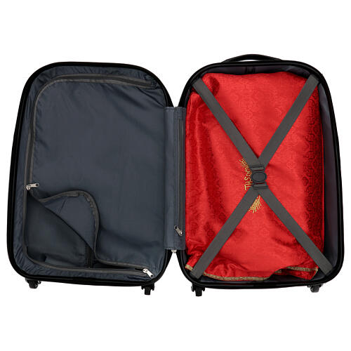 Mass kit suitcase, lined with red jacquard fabric 3