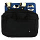 Mass kit computer bag, lined with blue moire fabric s1