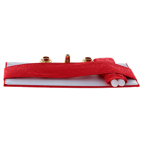 Mass kit briefcase, lined with red jacquard fabric 7