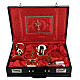 Travel mass kit briefcase with red Jacquard lining s1