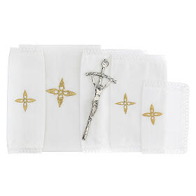 Borsa a cartella per celebrazioni con jacquard giallo s7