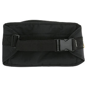 Mass kit leather bum bag, lined with red satin s13