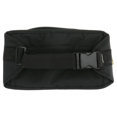 Mass kit leather bum bag, lined with red satin 13