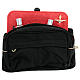 Mass kit leather bum bag, lined with red satin s1