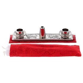 Marsupio per celebrazione jacquard rosso s10