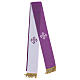Bolsa tiracolo em couro para celebração litúrgica interior tecido jacquard azul s7