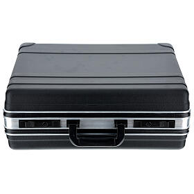 Malas de Celebração: Mala com conjunto para celebração eucarística em material ABS e interior em cetim dourado