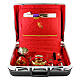 ABS briefcase with satin lining and embroidery, travel mass kit s1