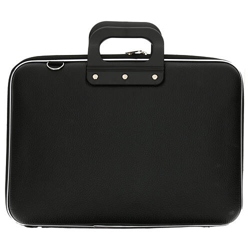 Computer bag with travel mass kit, artificial leather, shoulder belt 12