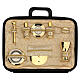 Computer bag with travel mass kit, artificial leather, shoulder belt s3