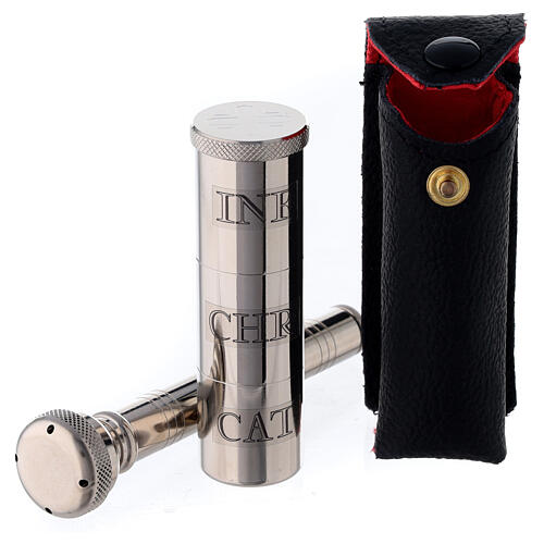 Walizka na celebrowanie z Abs obszyta czerwonym żakardem 6