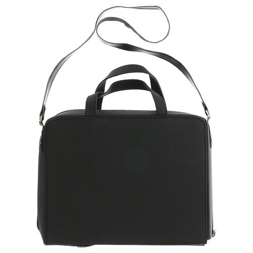 Bag for travel mass kit in leather and silk 14