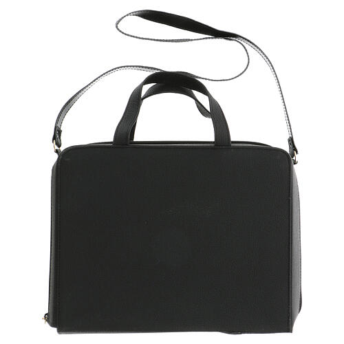 Bag for travel mass kit in leather and silk 15