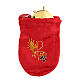 Pyx case set of red Jacquard fabric, pyx 5 cm s1