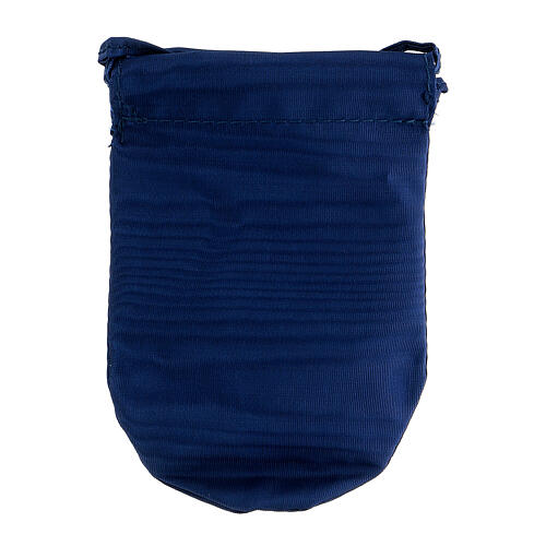 Sacchetto portaviatico blu in Jacquard teca 5.3 cm 6