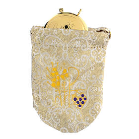 Pyx case set of damask Jacquard fabric, pyx 5.3 cm