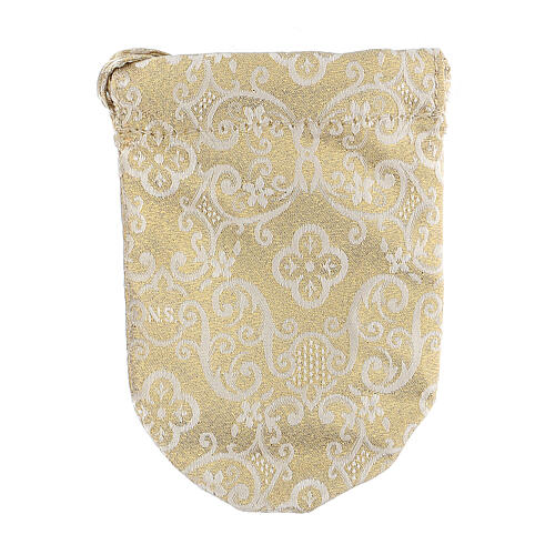Sacchetto porta viatico in jacquard damascato teca 5.3 cm 6