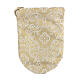 Bolsa para viático tecido Jacquard adamascado com caixa de hóstias 5.3 cm s6