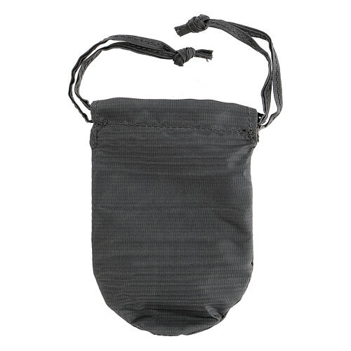 Sacchetto porta teca in moirè grigio teca 5.3 cm 6
