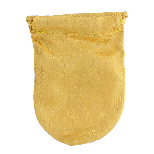 Etui fűr Versehpatene aus gelbem Jacquard-Stoff mit 5.3 cm Versehpatene 6