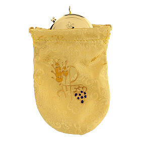 Sachet pour custode à hosties jacquard jaune custode 5.3 cm