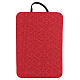 Bolsa tiracolo para celebração eucarística tecido técnico e cetim vermelho, 32x28x12 cm s12