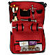 Leather shoulder bag with mass celebration kit 9 1/2x6 3/4x3 in s1