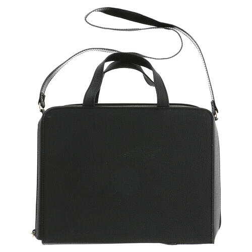 Handle leather bag with shoulder belt 15
