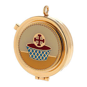 Malas de Celebração: Estojo para viático de couro vermelho com corda