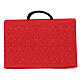 Black briefcase with red Jacquard lining and travel mass kit s10