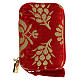 Red brocade case for Holy Communion travel kit s1