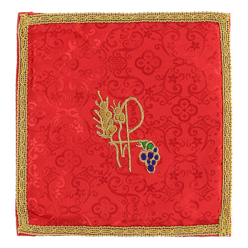 Maleta de celebração couro sintético e tecido Jacquard vermelho, 20x19,5x11 cm 10