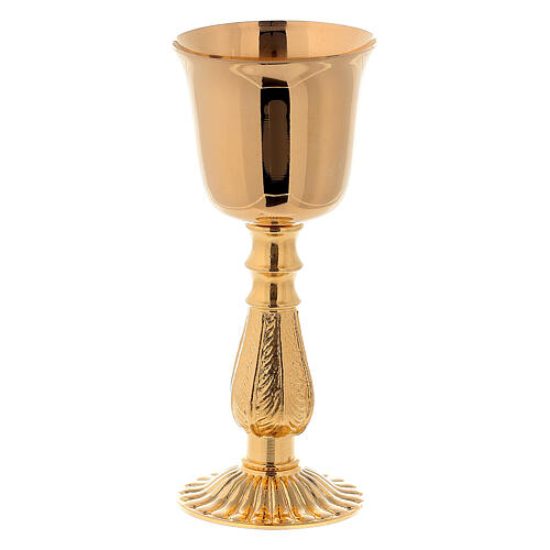 Portable communion set in eco-black leather and golden jacquard 20x20x10 cm 4