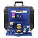 ABS briefcase with blue moiré lining, travel mass kit, 45x40x20 cm s1