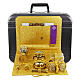 ABS briefcase with yellow jacquard lining, travel mass kit, 45x40x20 cm s1