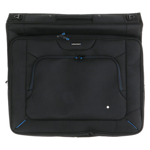 Kleidersack aus schwarzem technischen Gewebe, 60x50x10 cm 1